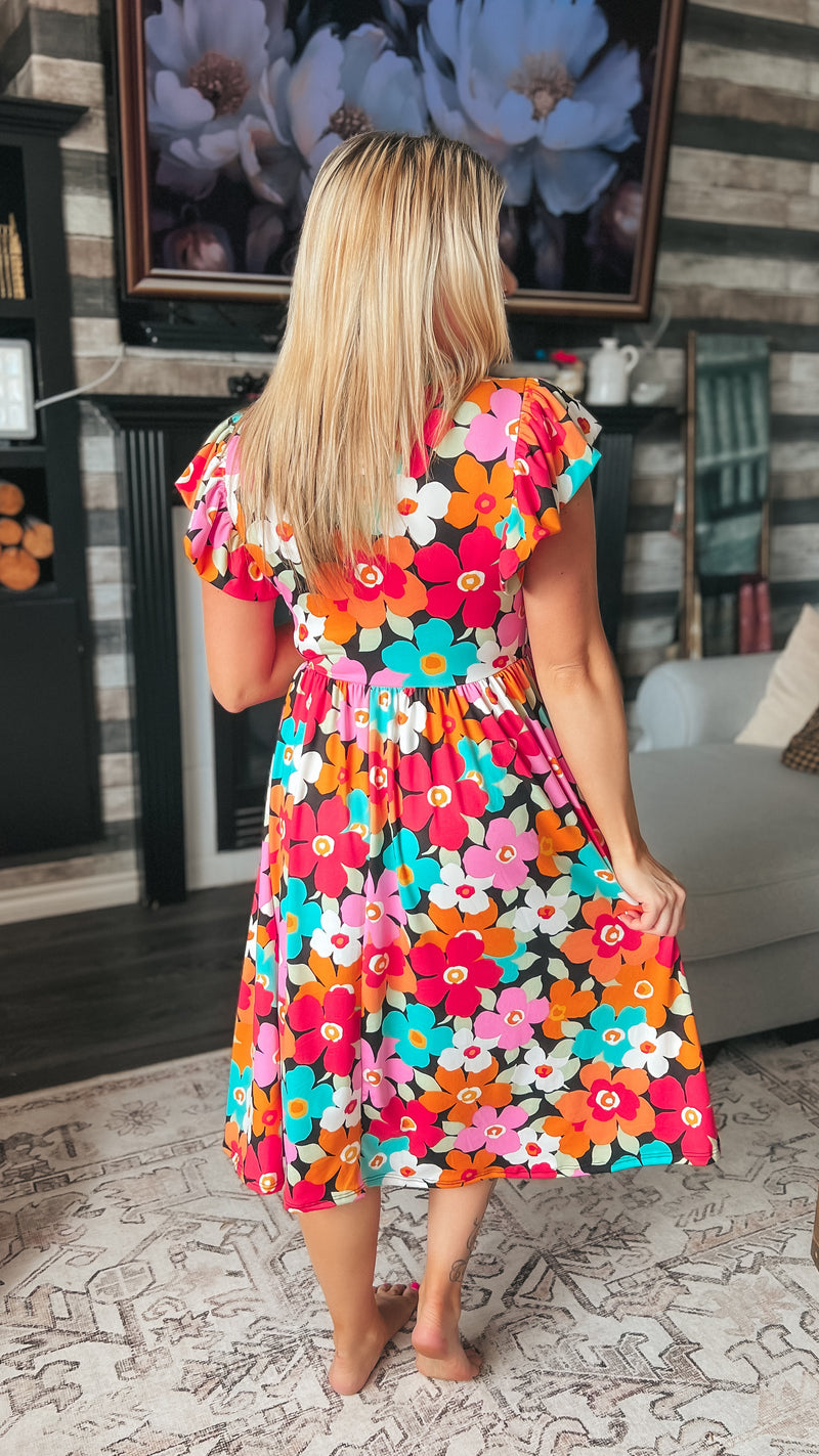 Victoria Floral Sundress: Bold
