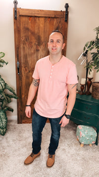 James Henley Tee: Salmon