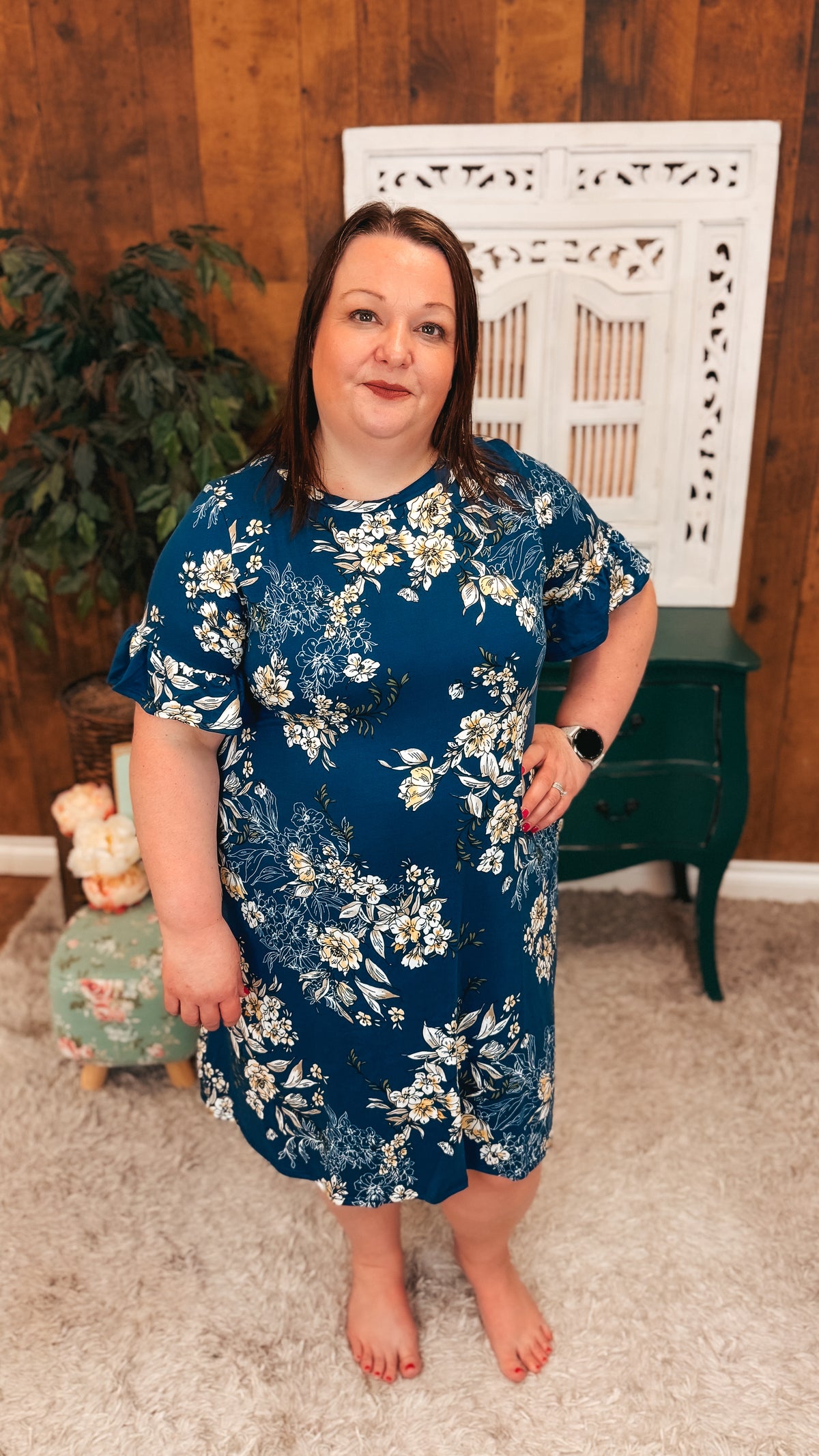 Emily Floral Sundress | Blue