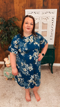 Emily Floral Sundress | Blue