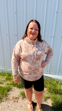 Lucie Cowlneck Sweatshirt | Tie Dye