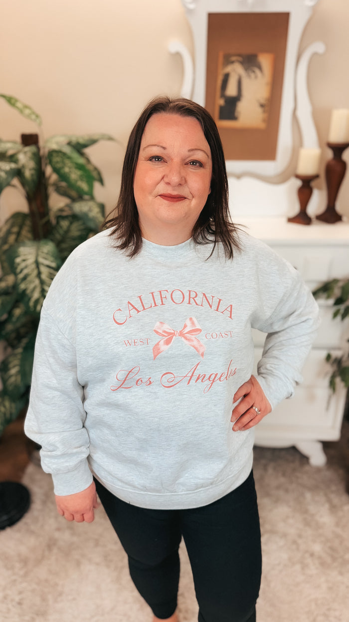 California Crewneck | Heather Grey