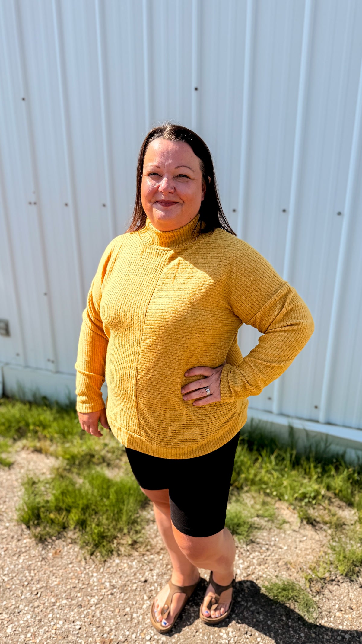 Sheila Knit Sweater | Mustard