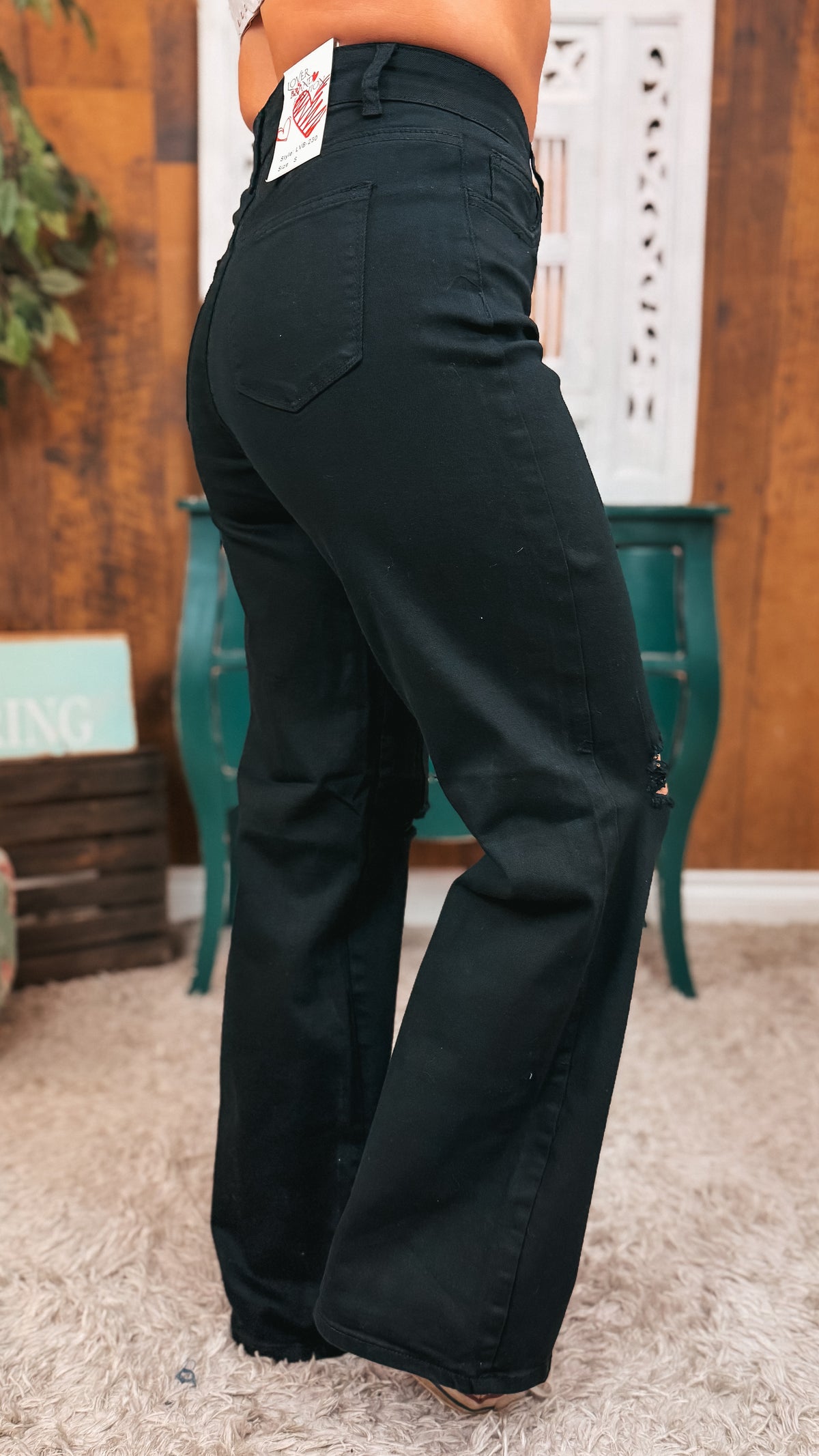 Dayton Straight Leg Stretch Denim | Black