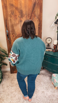 Jessica Floral Cardigan | Forest