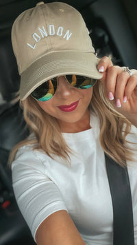 London Baseball Hat: Mocha