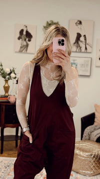 Rosalind Lace Top | Cream