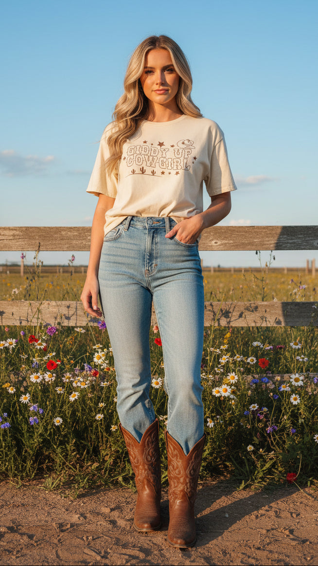 Giddy Up Cowgirl | Graphic T-Shirt