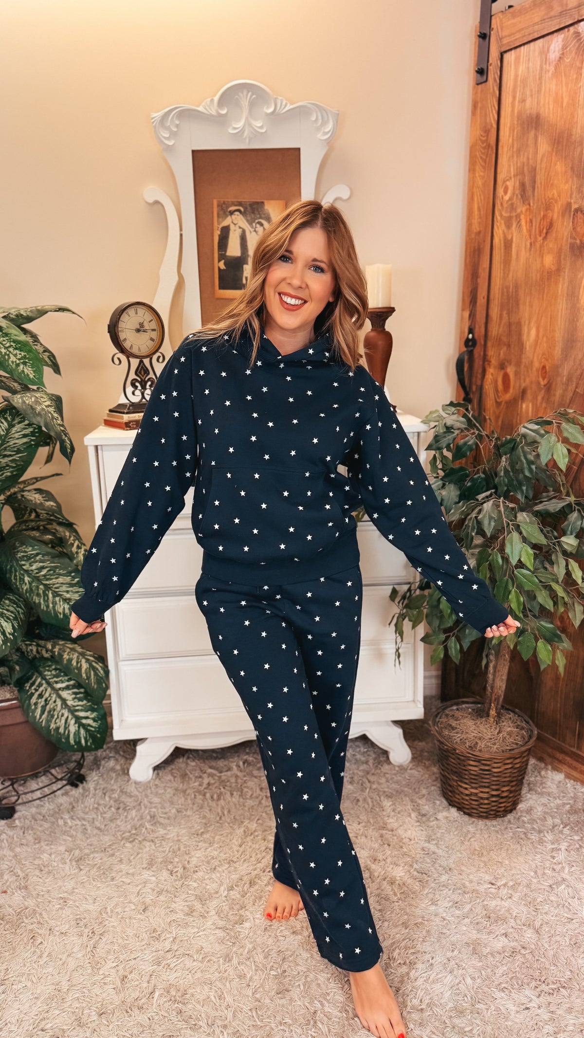 Aria Star Jogging Pants | Navy