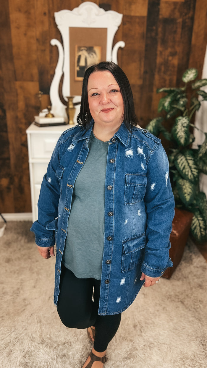 Tammy Denim Jacket | Medium Blue