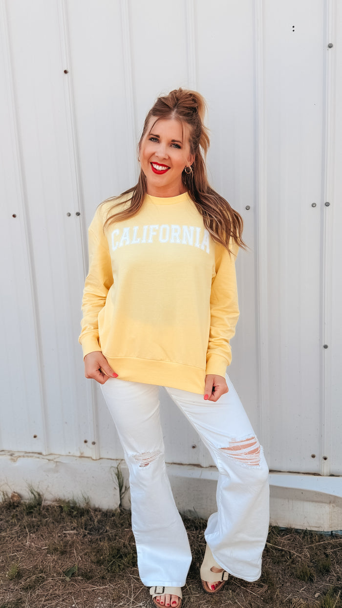 California Crewneck | Yellow