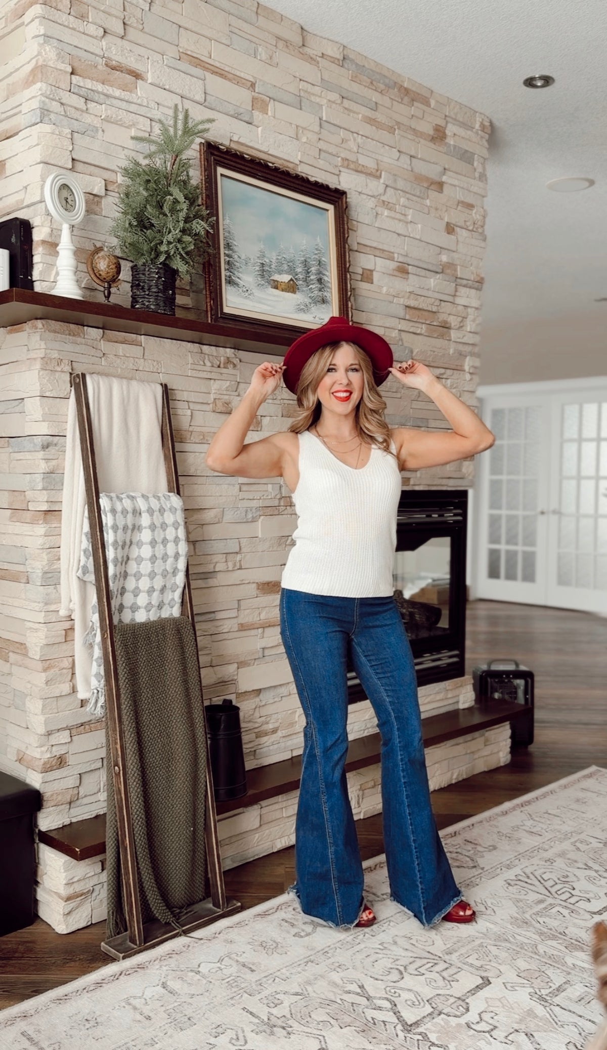 Abigail Knit Tank Top | Ivory