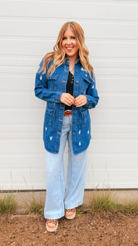 Tammy Denim Jacket | Dark Blue