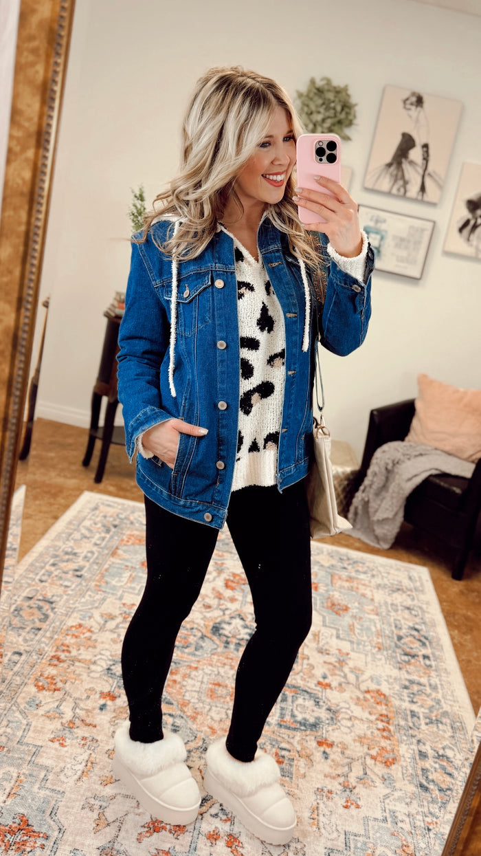 Kate Denim Jacket: Dark Wash