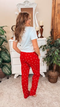 Aria Star Jogging Pants | Red