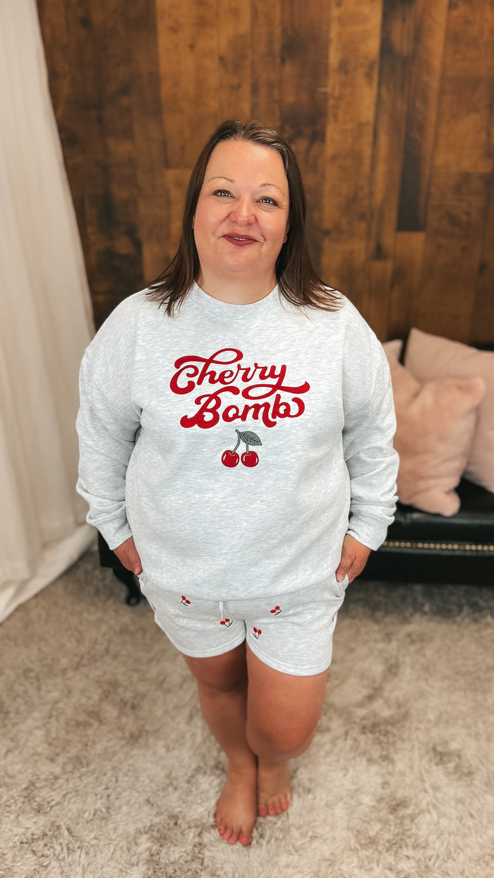 Cathy | Cherry Bomb Graphic Sweatshirt