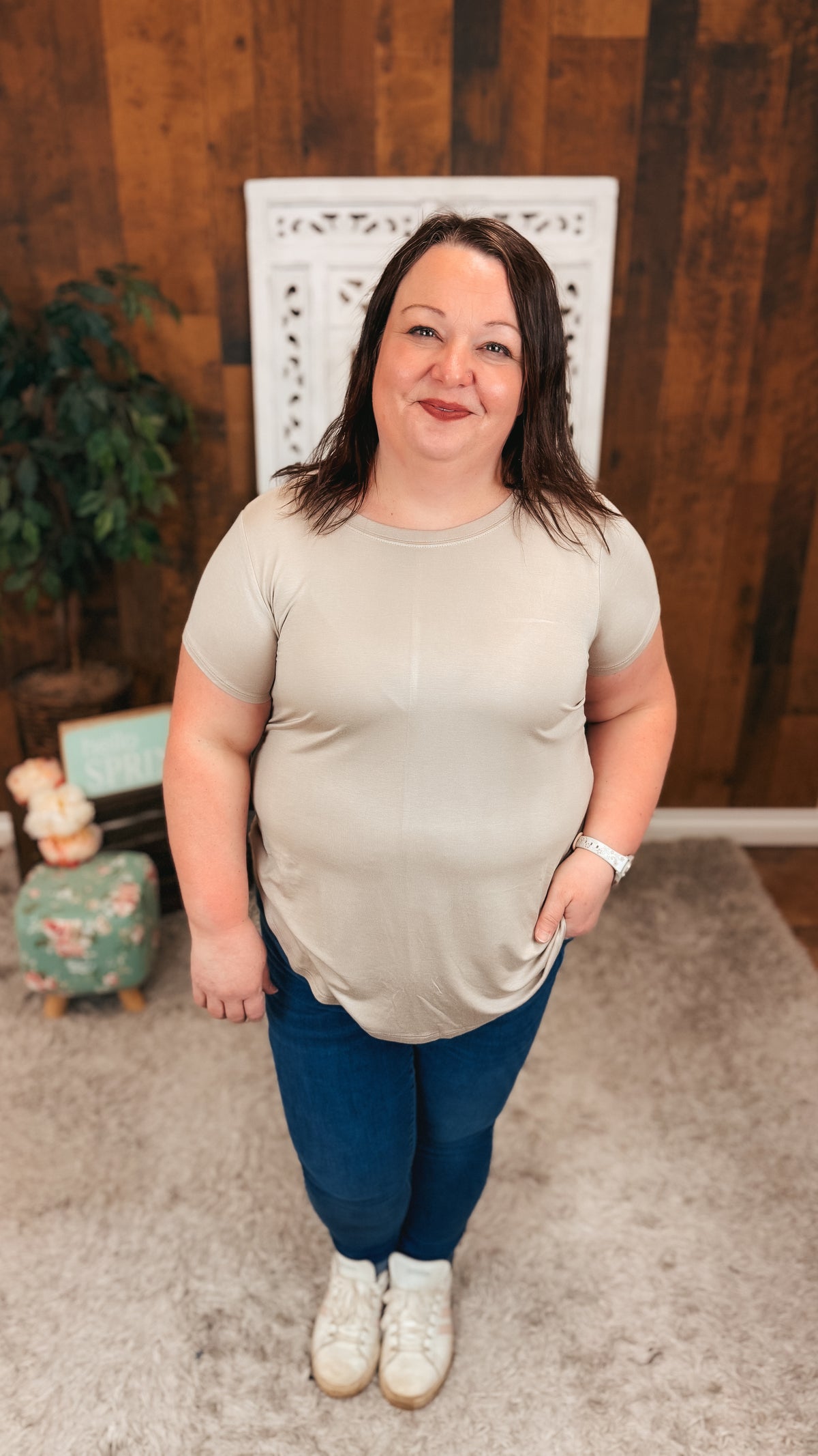 Morgan Basic Tee | Mocha