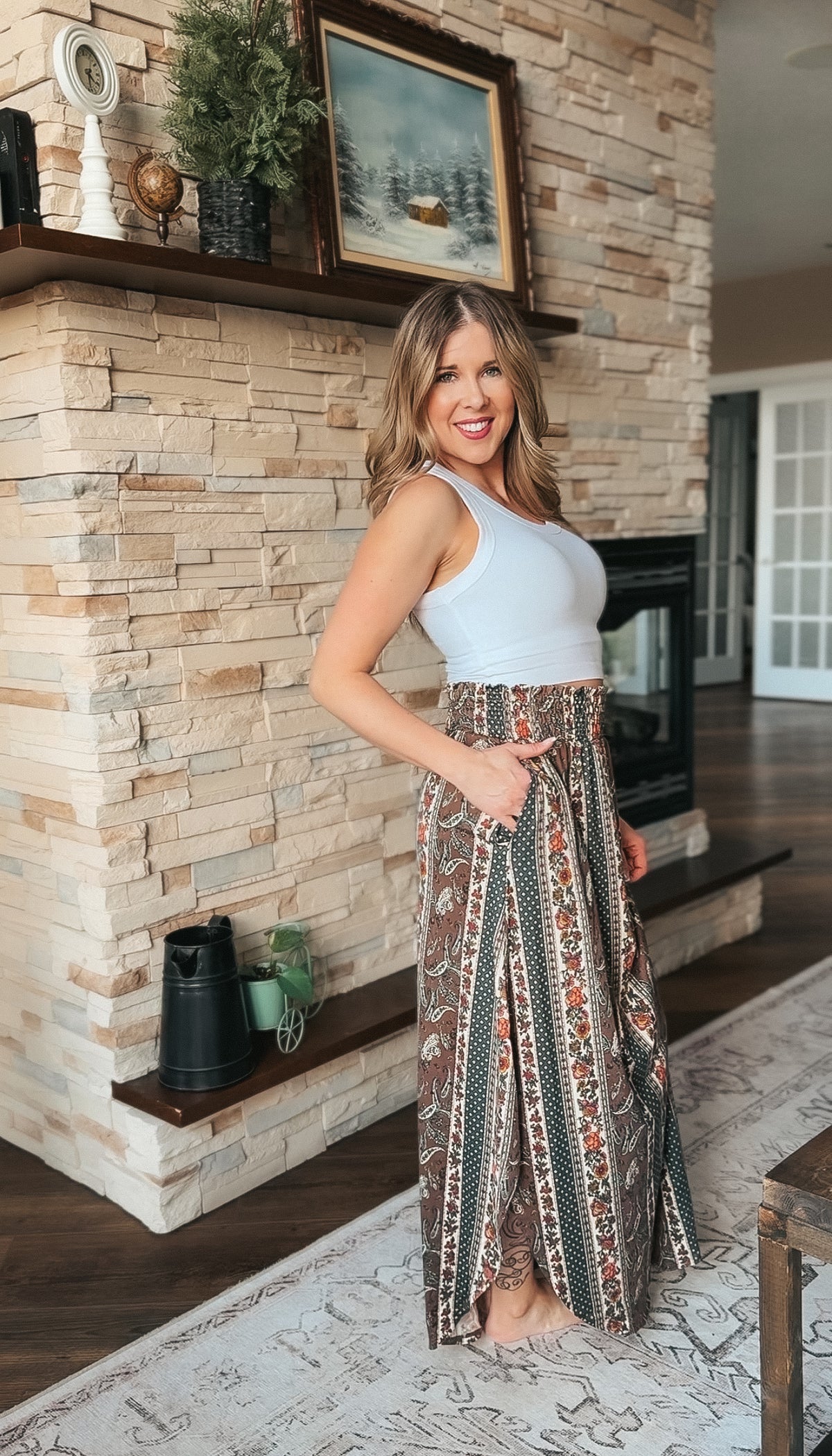 Paisley Maxi Skirt