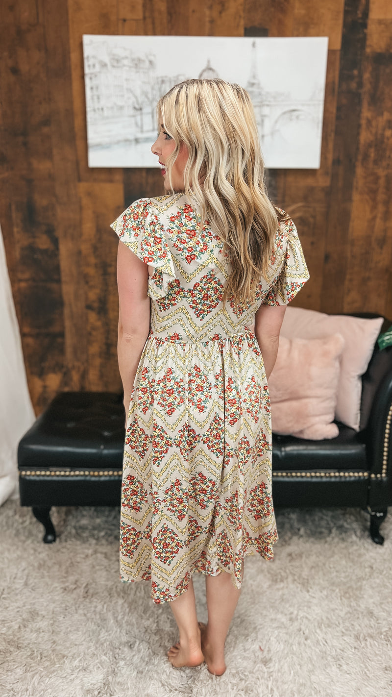 Victoria Floral Sundress: Vintage