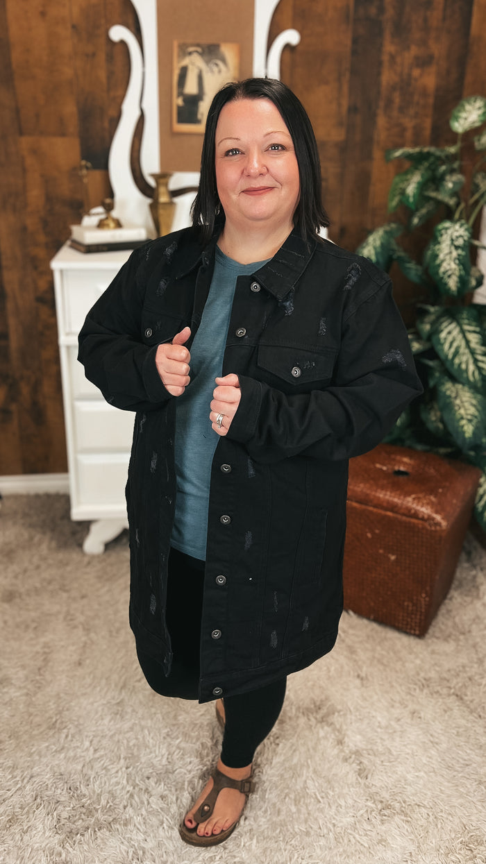 Macy Denim Jacket | Black