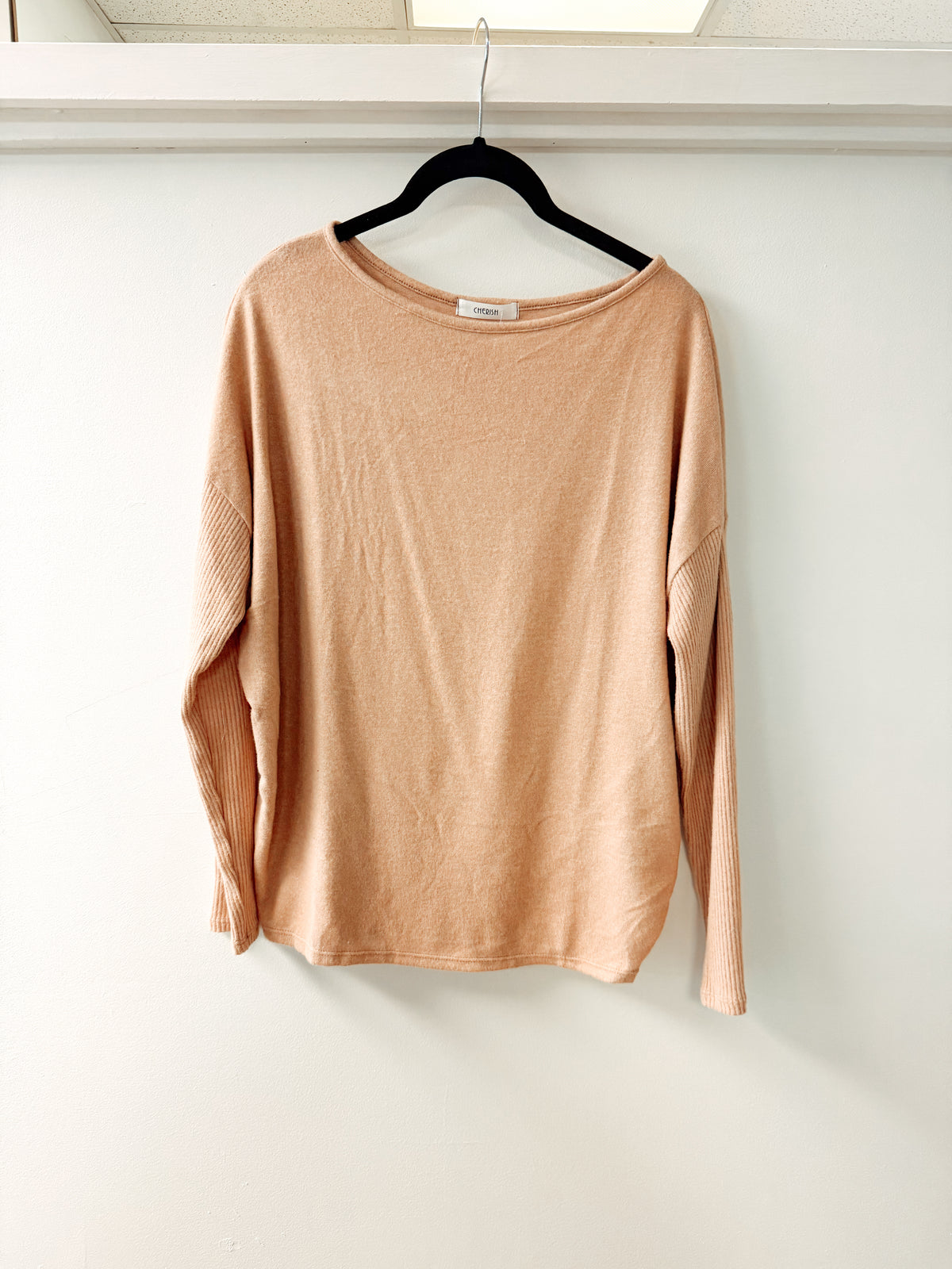 Cheryl Brushed Top | Taupe *SALE*