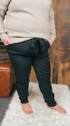 Rosalea Paper Bag Pants: Black