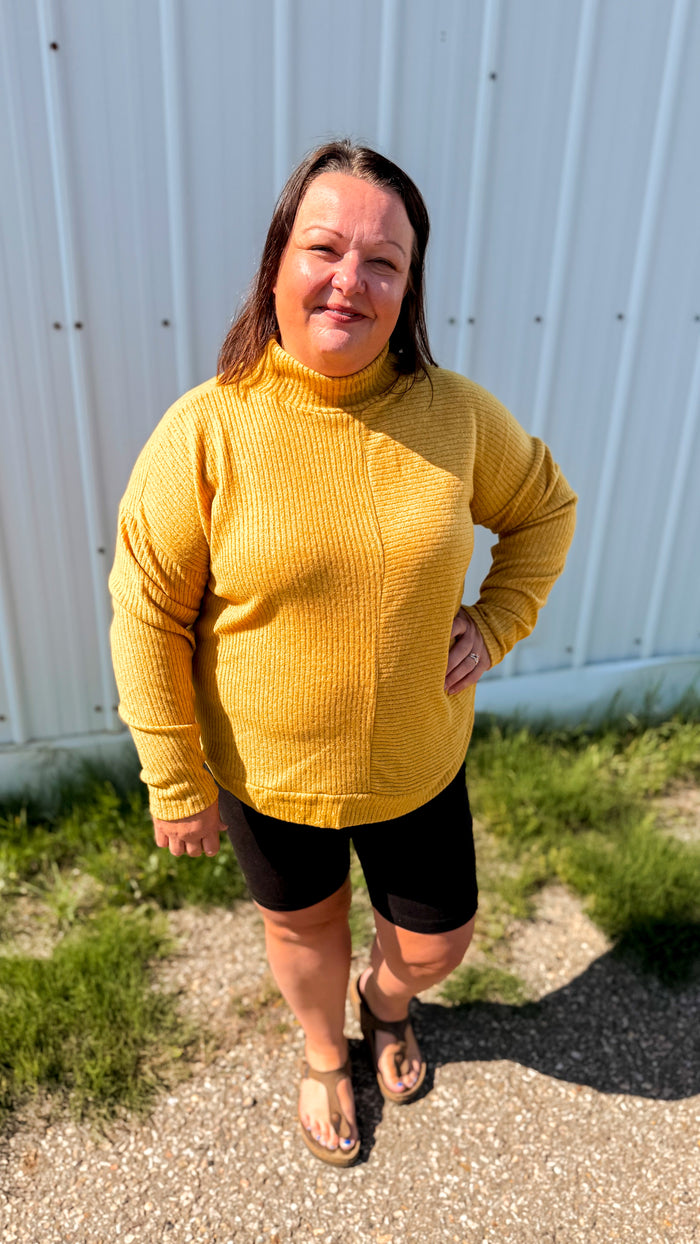 Sheila Knit Sweater | Mustard