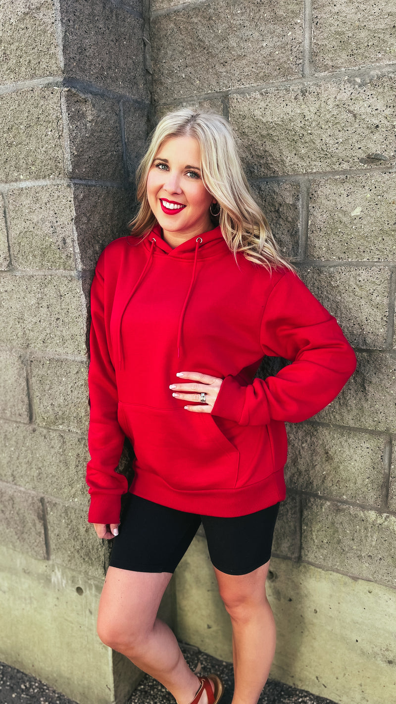 Riley Hoodie: Red