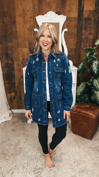 Tammy Denim Jacket | Dark Blue