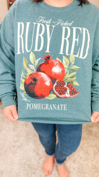 Ruby Red Pomegranate Sweatshirt