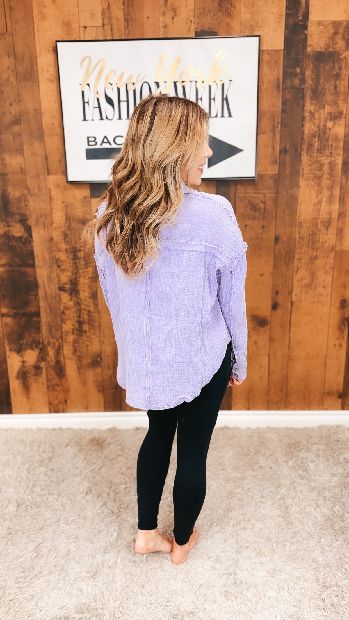 Rebecca Snap Blouse | Lavender