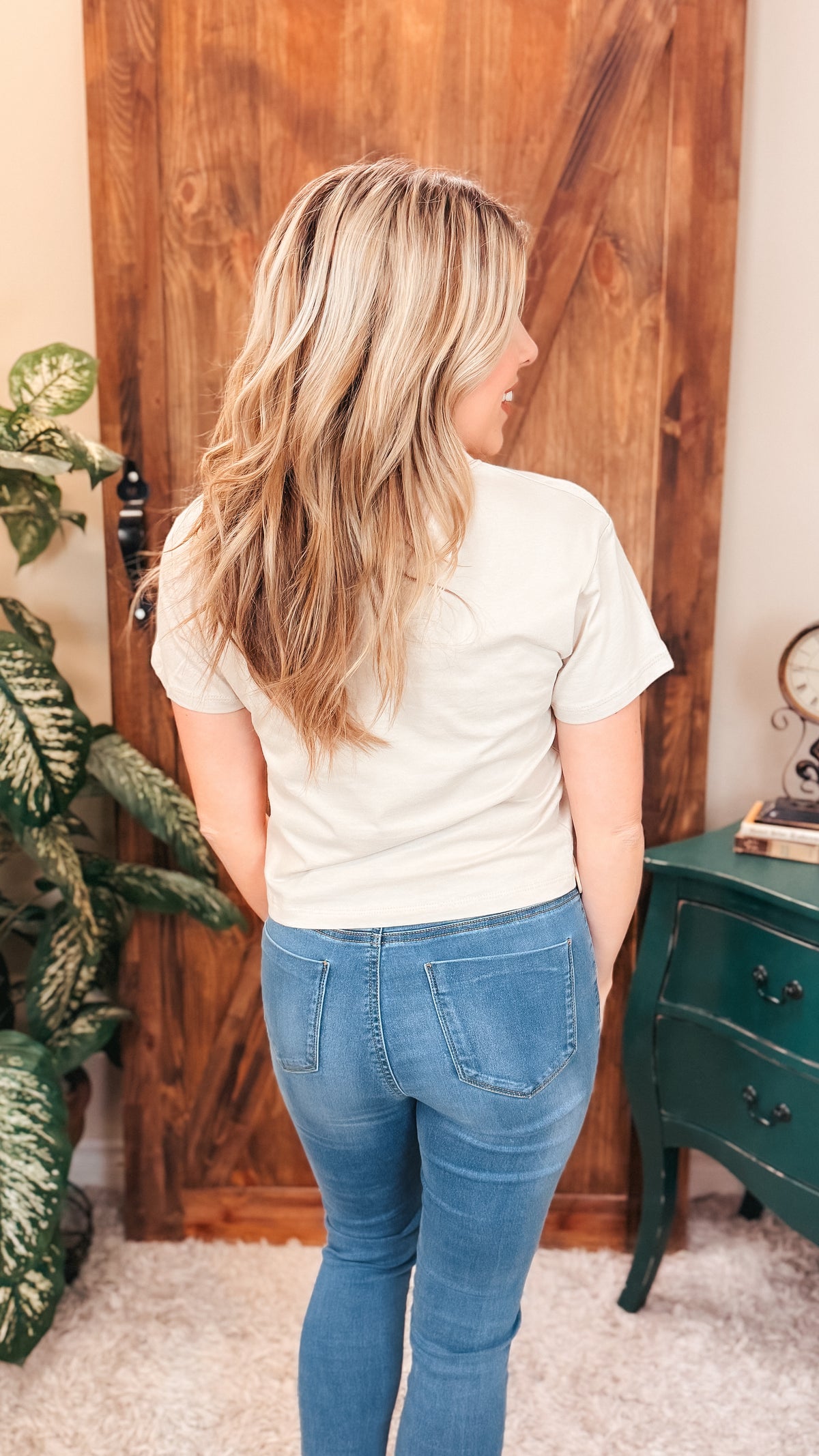 Michelle Basic Tee | Sand Beige