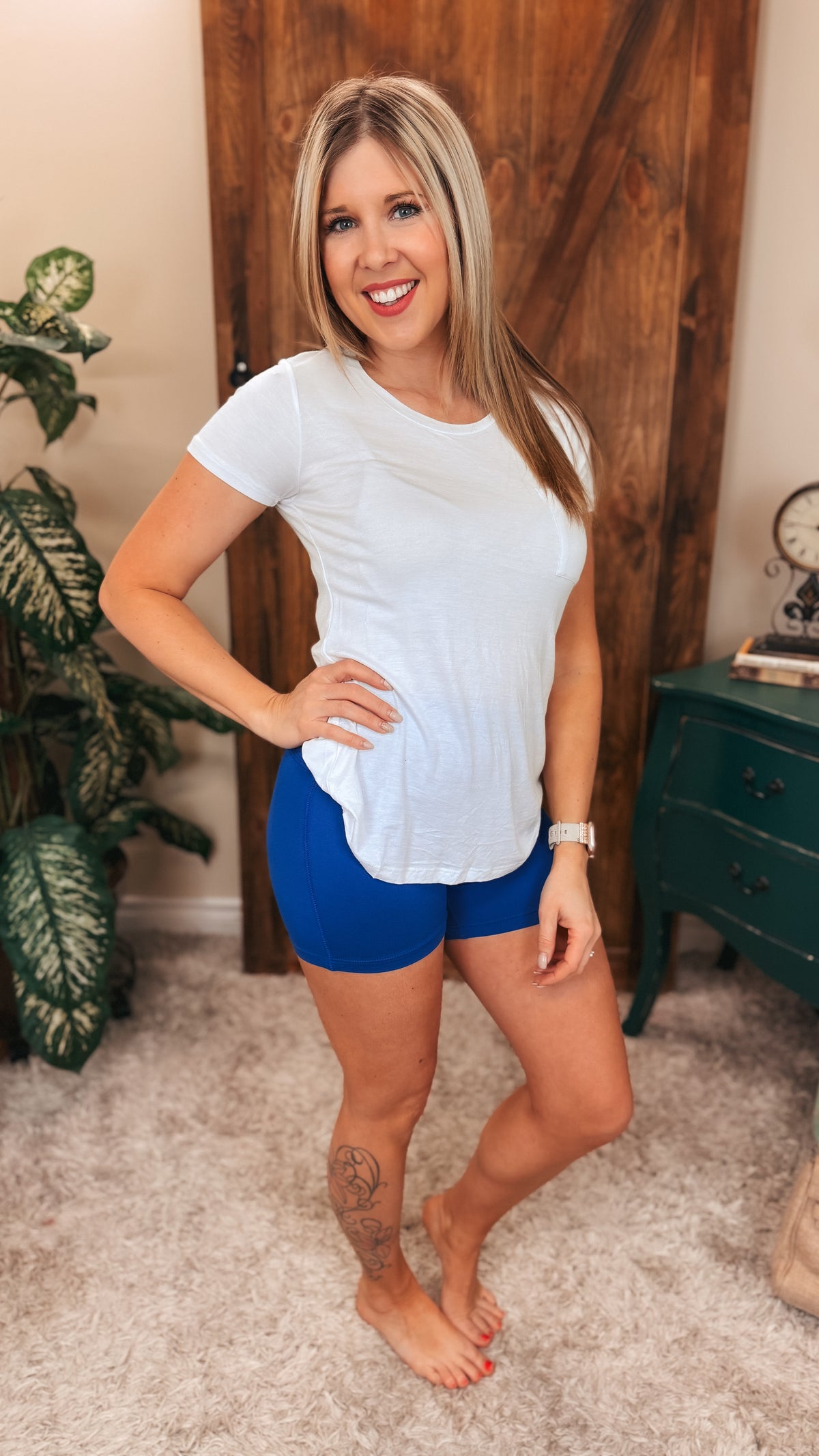 Christa Biker Shorts | Classic Blue