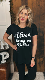Alexa Graphic Tee: Black