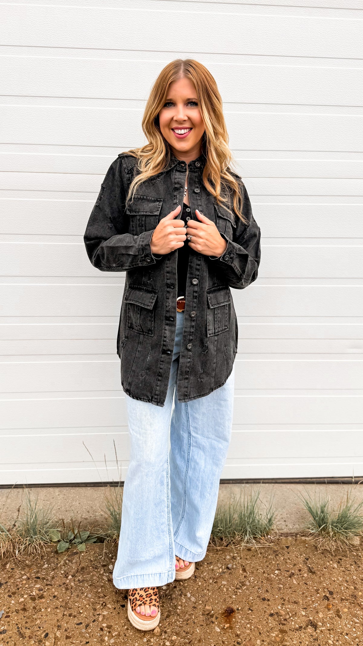 Tammy Denim Jacket | Black