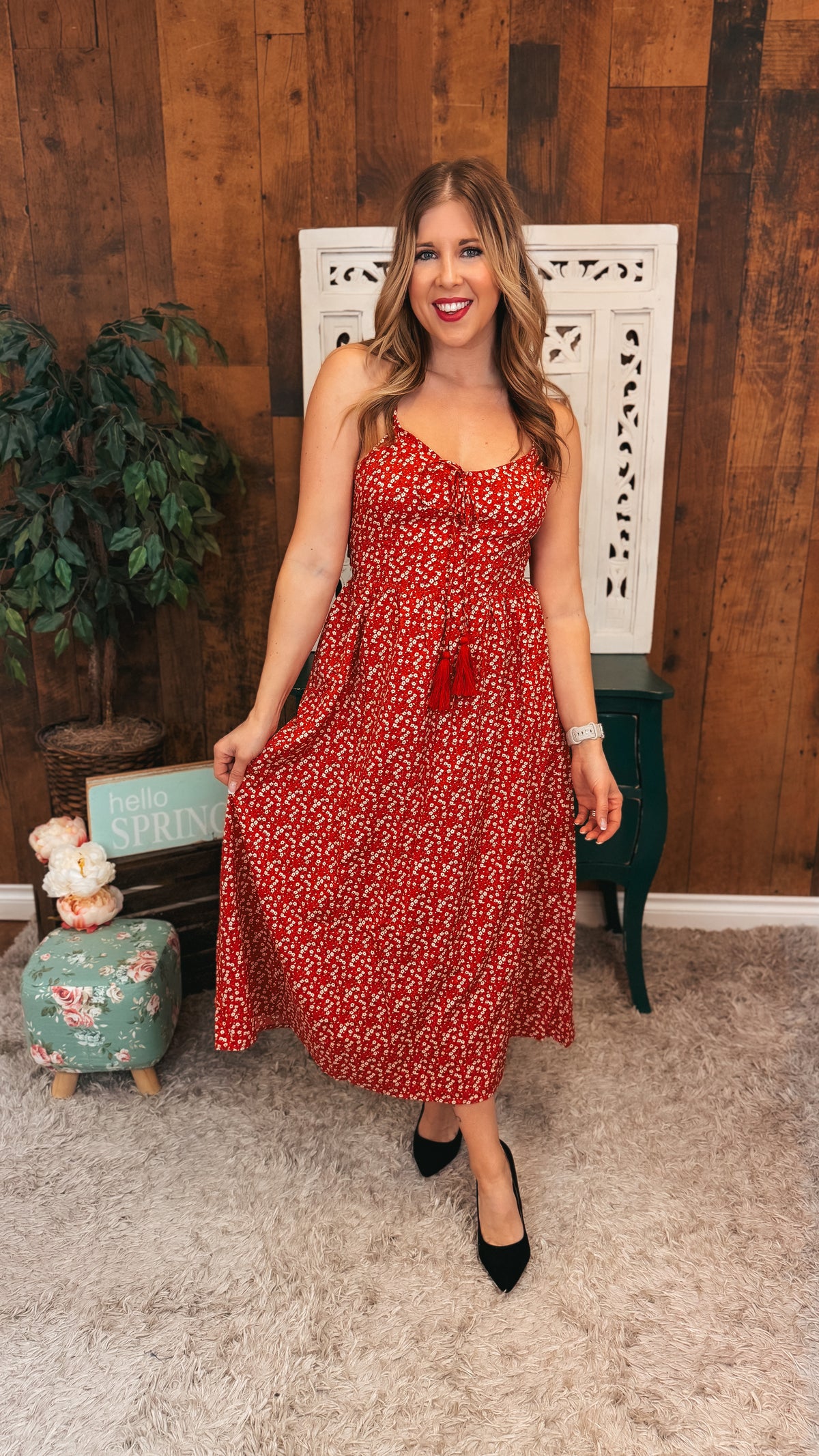 Penelope Sundress | Red