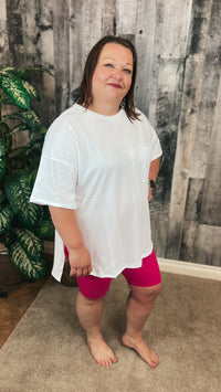 McKenna Biker Shorts | Fuchsia