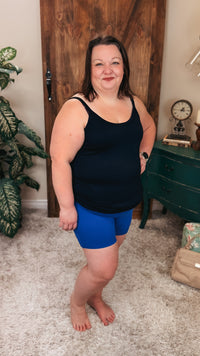 Christa Biker Shorts | Classic Blue