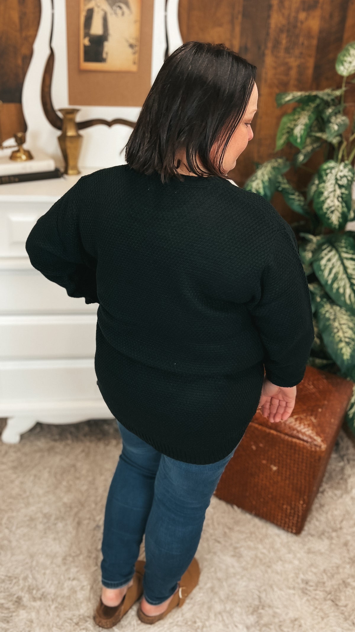 Scarlett Knit Sweater: Black