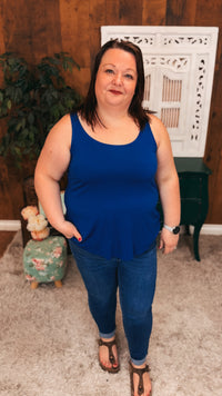 Morgan 2.0 Basic Tank Top | Blue