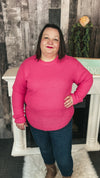 Scarlett Knit Sweater: Bubblegum Pink