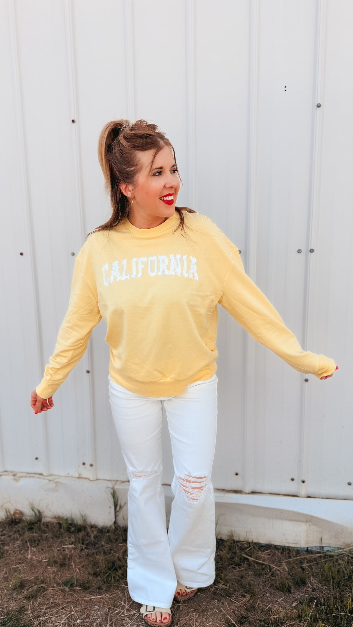 California Crewneck | Yellow