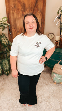 Yeehaw Cowgirl Graphic Tee | Cream