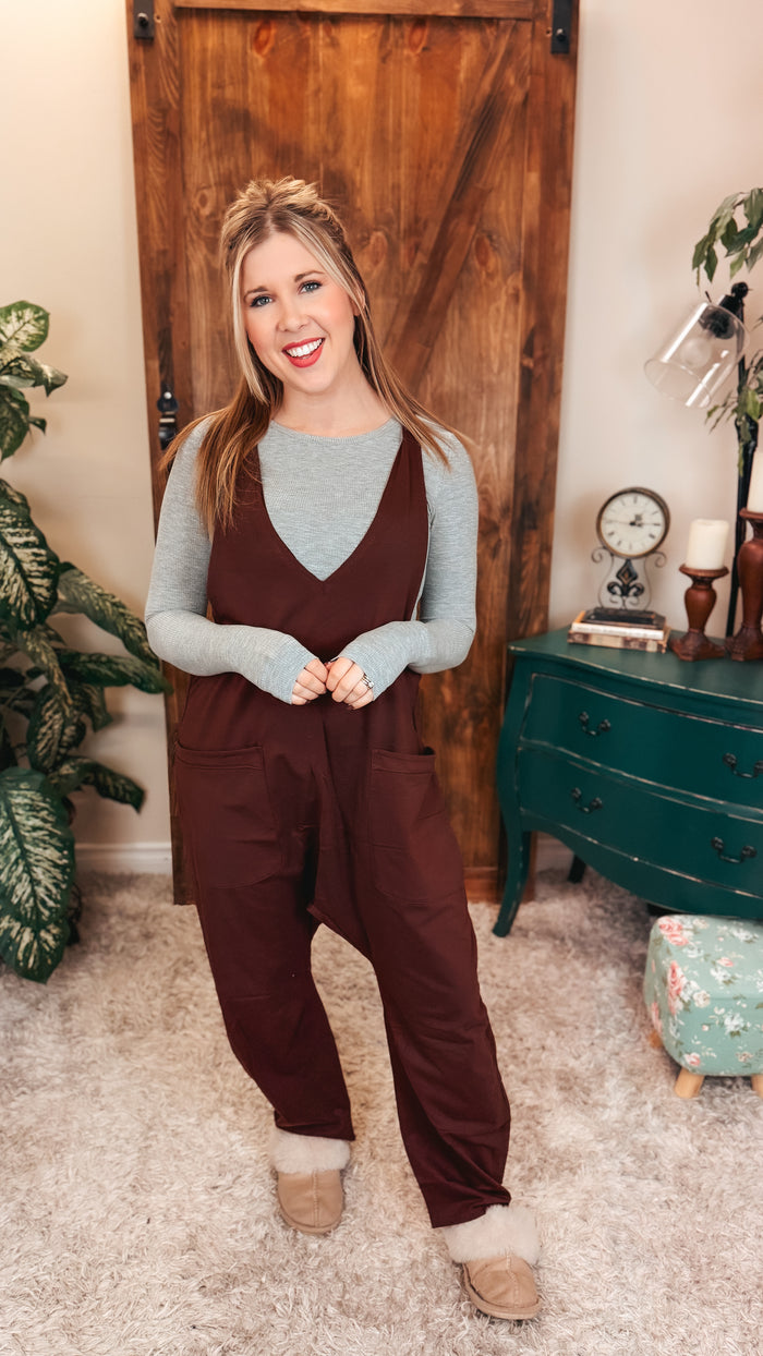 Jillian Romper | Chocolate Brown