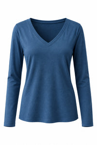Kelsey Brushed Long Sleeve | Light Navy *SALE*