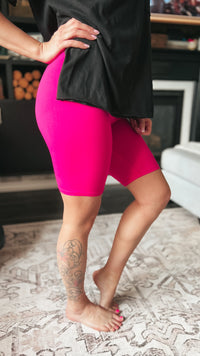 McKenna Biker Shorts | Fuchsia