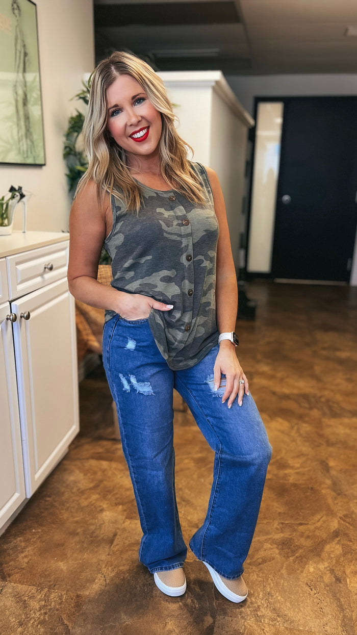 Toni Army Tank Top
