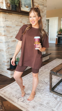 Nic Short Set: Brown