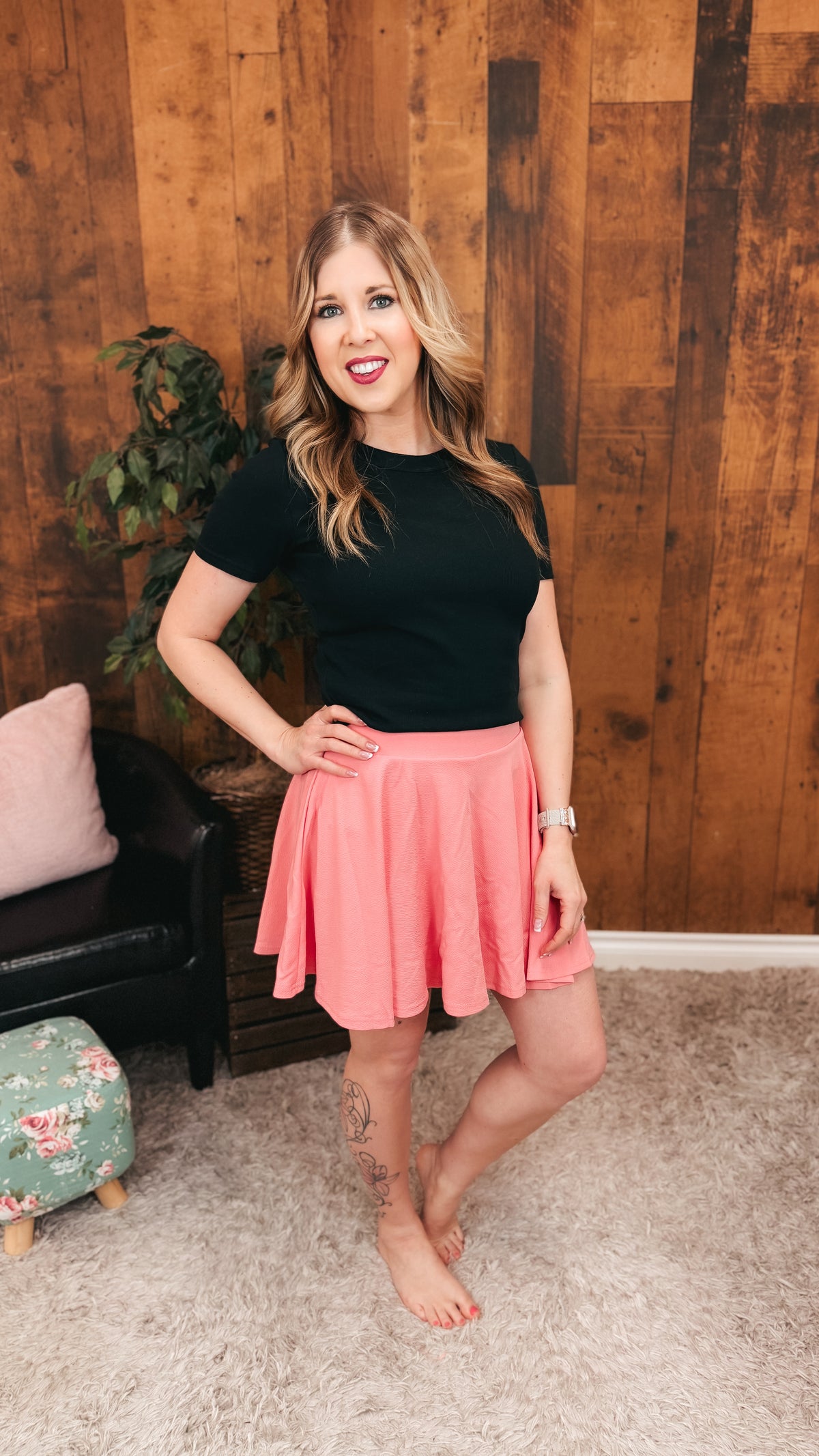 Cassandra Skort | Baby Pink