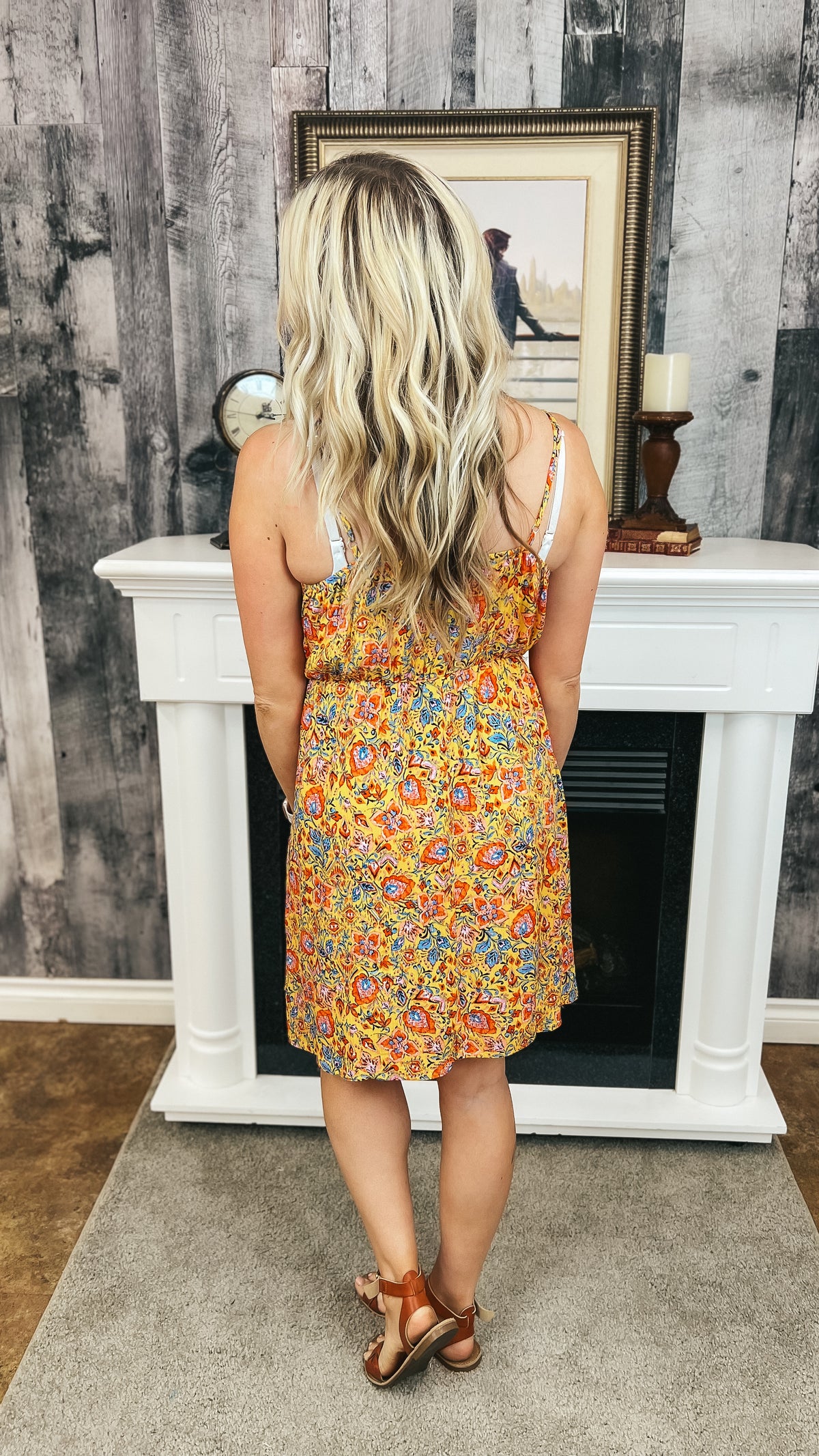 Diane Floral Sundress | Yellow